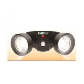Ασύρματο Διπλό Φωτιστικό LED με Ανιχνευτή Κίνησης Χρώματος Μαύρο Night Eyes (Φωτισμός)