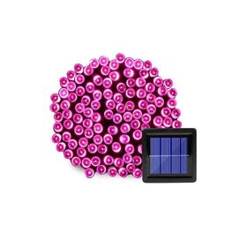 Ηλιακά Λαμπάκια 100 LED Εξωτερικού Χώρου Ροζ (Εποχιακά)
