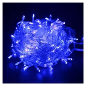 Επεκτεινόμενα Χριστουγεννιάτικα Αδιάβροχα Λαμπάκια Ρεύματος 30m 300 LED με Διάφανο Καλώδιο Χρώματος Μπλε (Εποχιακά)