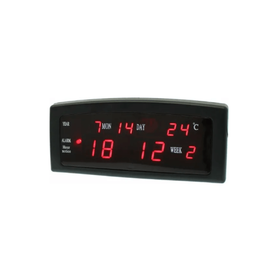 Ηλεκτρικό Επιτραπέζιο Ψηφιακό Ρολόι LED με Ένδειξη Ημερομηνίας και Θερμοκρασίας (Ρολόγια)