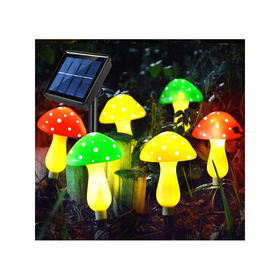 Διακοσμητικά Ηλιακά Φωτιστικά σε Σχήμα “Μανιταριού” - 4 Τεμάχια (Είδη Κήπου)