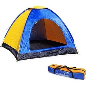 Σκηνή Camping 4 Ατόμων - 205x205x135cm με Σίτα και Παράθυρο (Hobbies & Sports)