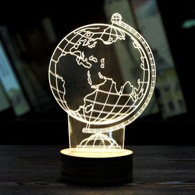 Διακοσμητικό Τρισδιάστατο Φωτιστικό LED Υδρόγειος - 3D Creative Light Globe (Φωτισμός)