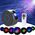 Προτζέκτορας Αστεριών Galaxy Κινούμενου Νεφελώματος 15 Προβόλων και 7 Χρωμάτων (Ήχος & Εικόνα)