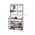 Kομψή Μεταλλική Κρεμάστρα με Υφασμάτινα Ράφια- Παπουτσοθήκη (168x80x26) (Οργάνωση σπιτιού)