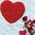 Μεγάλη Καρδιά απο Τεχνητά Τριαντάφυλλα σε Κουτί 30cm (Εποχιακά)