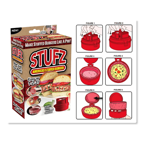 Stufz Burger-Συσκευή για Τέλεια Γεμιστά Μπιφτέκια (Κουζίνα )