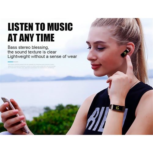 Έξυπνο ρολόι και ακουστικό Bluetooth 2 σε 1 με Καταγραφή Βημάτων, Καρδιακών Παλμών και Ύπνου Y3 (Τεχνολογία )