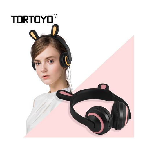 Ασύρματα Ακουστικά με Bluetooth & Φωτισμό Led Rabbit Ear (Κινητά & Αξεσουάρ)