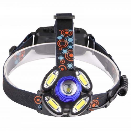 Αδιάβροχος Φακός Κεφαλής / HeadLight Rotary Zoom T6 x 1 + LED x 4 (Φωτισμός)