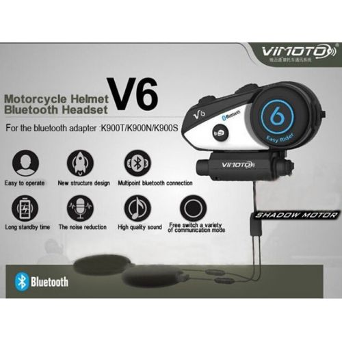 Ενδοεπικοινωνία Bluetooth Κράνους Μηχανής Vimoto V6 600mAh (Αυτοκίνητο - Μηχανή - Σκάφος)
