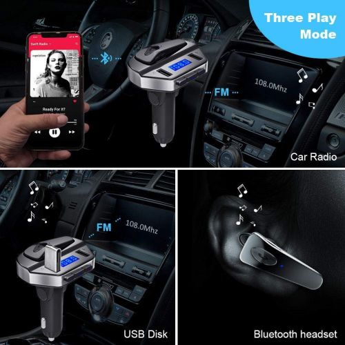 Πομπός Bluetooth USB MP3 Player, FM Transmitter, και Φορτιστής Αυτοκινήτου με Ακουστικό Hands-free (Είδη Αυτοκινήτου)