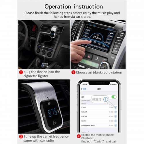 Πομπός Bluetooth microSD MP3 Player, FM Transmitter, Hands-free και Φορτιστής Αυτοκινήτου BC39 (Είδη Αυτοκινήτου)