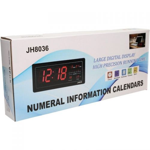 Ψηφιακό Ρολόι LED με Ένδειξη Ημερομηνίας και Θερμοκρασίας JH-8036 (Ρολόγια)