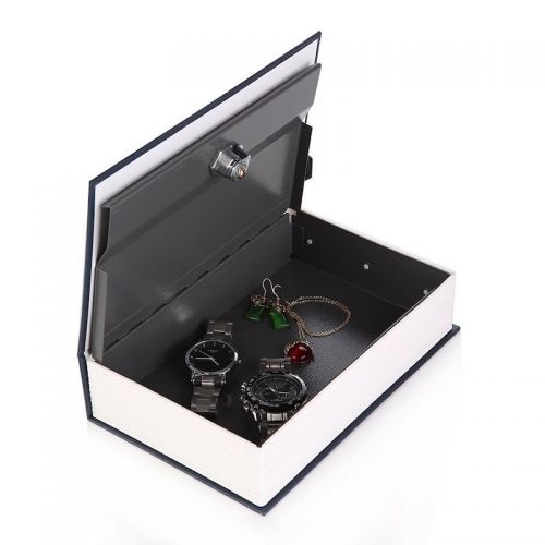Βιβλίο Χρηματοκιβώτιο Ασφαλείας με Κλειδί Χρώμα Μπλε  - Book Safe Dictionary 265 x 200 x 65mm (Ασφάλεια & Παρακολούθηση)