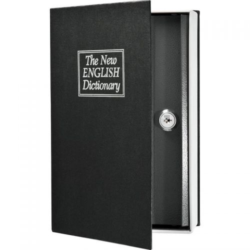 Βιβλίο Χρηματοκιβώτιο Ασφαλείας με Κλειδί Χρώμα Μαύρο - Book Safe Dictionary 265 x 200 x 65mm (Ασφάλεια & Παρακολούθηση)