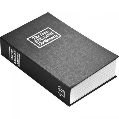 Βιβλίο Χρηματοκιβώτιο Ασφαλείας με Κλειδί Χρώμα Μαύρο - Book Safe Dictionary 265 x 200 x 65mm (Ασφάλεια & Παρακολούθηση)