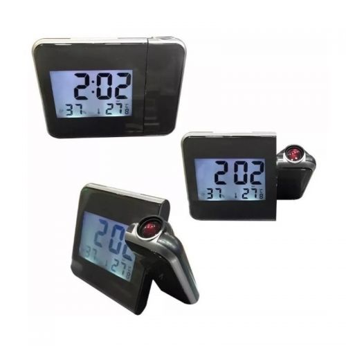 Ψηφιακό Ρολόι Προτζέκτορας με Ξυπνητήρι, Ένδειξη Θερμοκρασίας και Υγρασίας (Ρολόγια)
