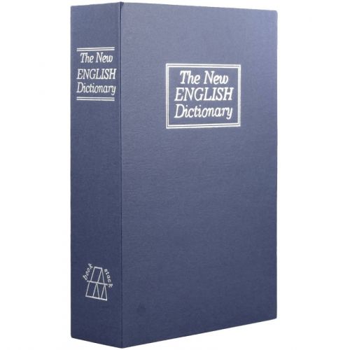 Βιβλίο Χρηματοκιβώτιο Ασφαλείας με Κλειδί Χρώμα Μπλε  - Book Safe Dictionary 265 x 200 x 65mm (Ασφάλεια & Παρακολούθηση)