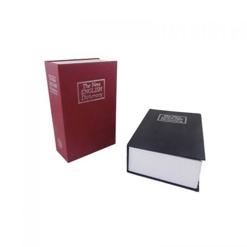 Βιβλίο Χρηματοκιβώτιο Ασφαλείας με Κλειδί Χρώμα Κόκκινο - Book Safe Dictionary 265 x 200 x 65mm (Ασφάλεια & Παρακολούθηση)