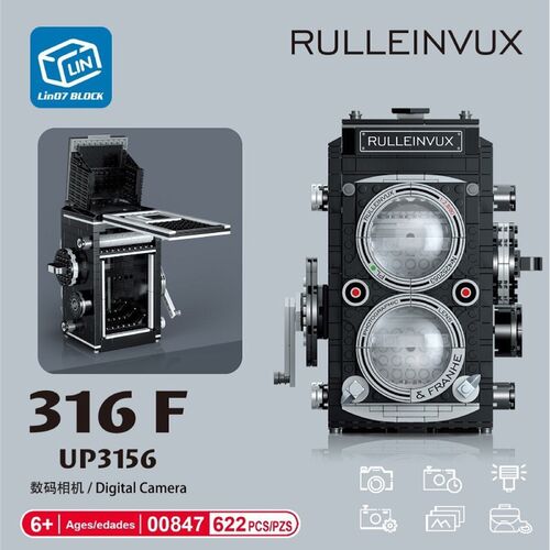Συναρμολογούμενο Μοντέλο Κάμερας Αντίκας Rulleinvux 316F UP3156 (Παιδί)