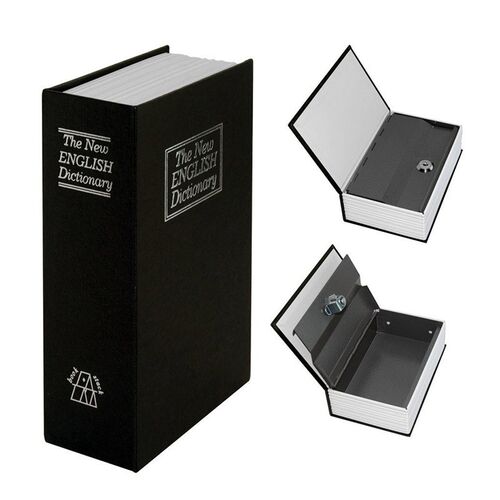 Βιβλίο Χρηματοκιβώτιο Ασφαλείας με Κλειδί Χρώμα Μαύρο - Book Safe Dictionary 240 x 155 x 55mm (Ασφάλεια & Παρακολούθηση)