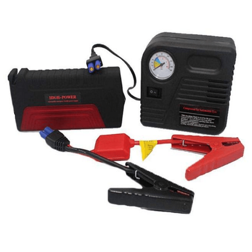 Σετ Εκτάκτου Ανάγκης με Εκκινητή Μπαταρίας Jump Starter, Powerbank USB και Τρόμπα Αέρος Κομπρεσέρ (Αξεσουάρ αυτοκινήτου)