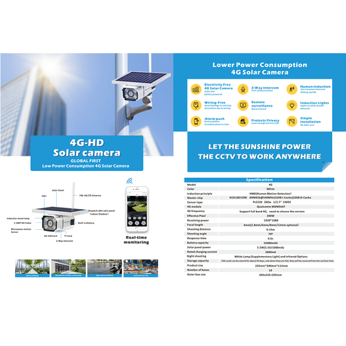 Ασύρματη Κάμερα Παρακολούθησης IP - WIFI & Κάρτα SIM με Ηλιακό Πάνελ (Ασφάλεια & Παρακολούθηση)