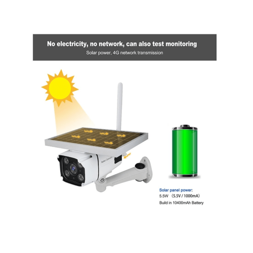 Ασύρματη Κάμερα Παρακολούθησης IP - WIFI & Κάρτα SIM με Ηλιακό Πάνελ (Ασφάλεια & Παρακολούθηση)