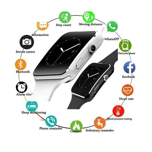 Smartwatch Bluetooth Με Κάμερα ,Υποστήριξη Κάρτας SIM και TF, Bluetooth για Android (Τεχνολογία )