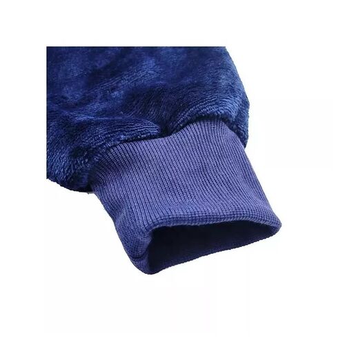 Μπλουζοκουβέρτα Fleece με Επένδυση Γουνάκι και Μακριά Μανίκια Μπλε (Ρουχισμός - Αξεσουάρ)