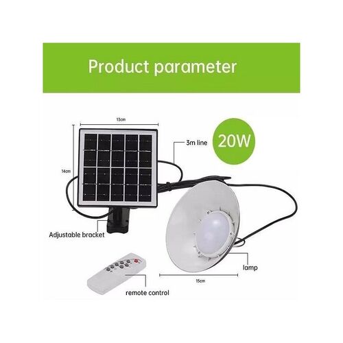 Mini Αδιάβροχο Ηλιακό Φωτιστικό Οροφής 19 LED με Χειριστήριο (Φωτισμός)