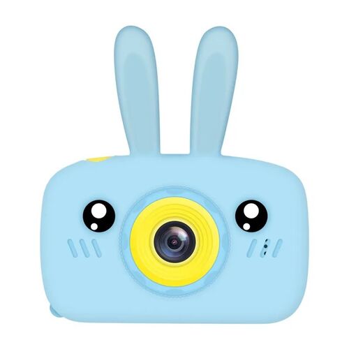 Μίνι Ψηφιακή Παιδική Φωτογραφική Μηχανή με Ελληνικό Μενού Γαλάζιο Λαγουδάκι (Παιδί)