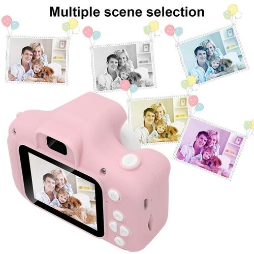 Μίνι Ψηφιακή Παιδική Φωτογραφική Μηχανή με Ελληνικό Μενού Ροζ (Παιδί)