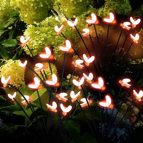 Ηλιακά Διακοσμητικά Φώτα Κήπου με Σχήμα Μέλισσα 2 τεμάχια (Είδη Κήπου)