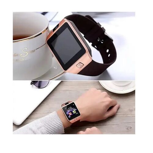 Έξυπνο Ρολόι με Οθόνη Αφής, Κάμερα, Κάρτα SIM και Βιομετρικές Ενδείξεις Καφέ (Τεχνολογία )