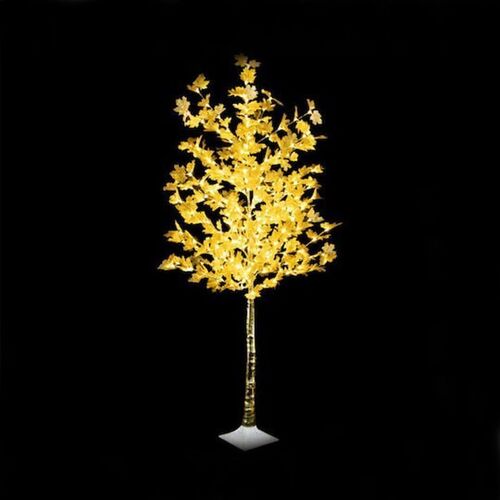 Διακοσμητικό Χρυσό Δέντρο Led με Χρυσά Φύλλα 1.6m (Εποχιακά)
