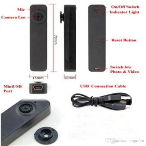 Κρυφή Κάμερα Κουμπί Καταγραφικό - Button Spy Camera (Ασφάλεια & Παρακολούθηση)