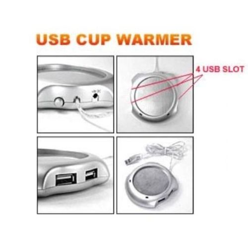 Συσκευή Διατήρησης Ζεστού Ροφήματος με 4 USB Hub - USB Hub & Warmer (Αξεσουάρ Η/Υ)