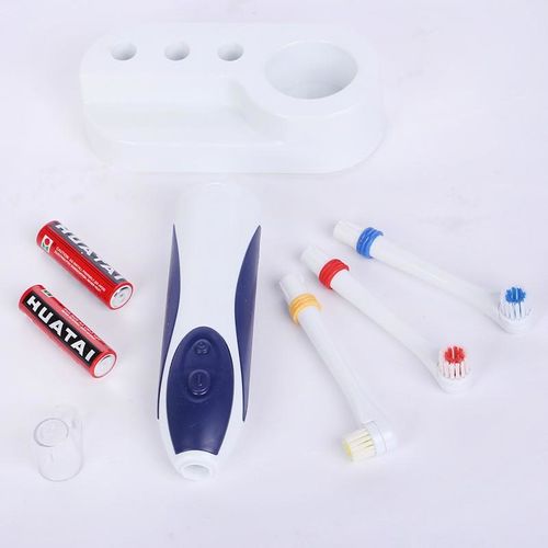 Ηλεκτρική Οδοντόβουρτσα με Δύο Επιπλέον Ανταλλακτικές Κεφαλές & Μπαταρίες (Υγεία & Ευεξία)