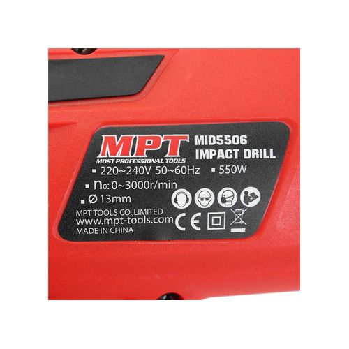 Ισχυρό Ηλεκτρικό Κρουστικό Τρυπάνι 550W – MPT MID5506 (Εργαλεία)