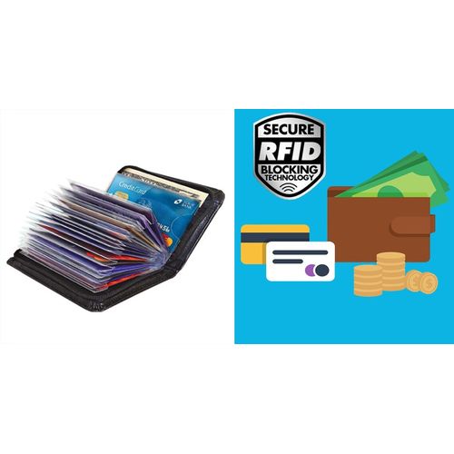 Πορτοφόλι Ασφαλείας 36 Καρτών με Προστασία RFID (Ρουχισμός - Αξεσουάρ)