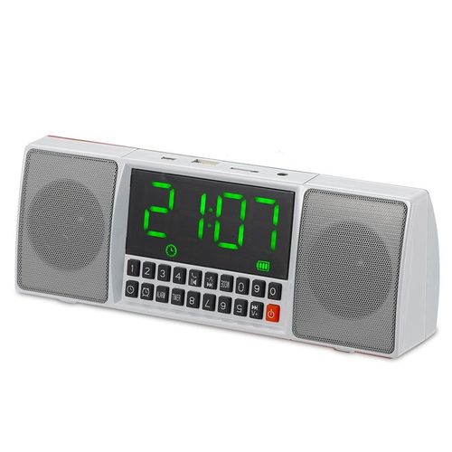 Ηχείο Bluetooth με Ρολόι Ξυπνητήρι και Hands-Free (Ήχος & Εικόνα)