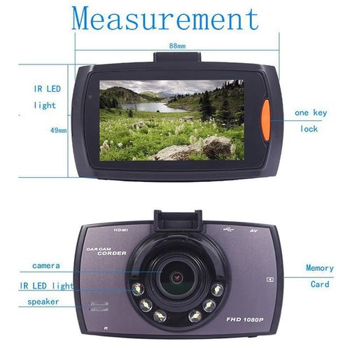 Κάμερα HD - Καταγραφικό Αυτοκινήτου με Οθόνη 2,0'' Νυχτερινή Λήψη & Ανίχνευση Κίνησης (Είδη Αυτοκινήτου)
