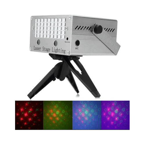 Τηλεχειριζόμενο Φωτορυθμικό Laser-Mini Laser Stage Lighting MP3 Holographic Anime Projector YX - 022M (Φωτισμός)
