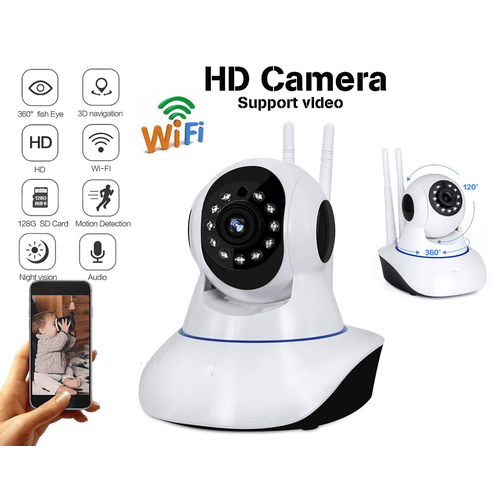 Έγχρωμη Ρομποτική IP Κάμερα WIFI με Νυχτερινή Λήψη έως 10m (Ασφάλεια & Παρακολούθηση)